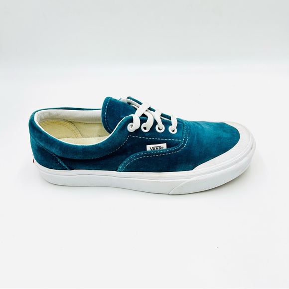 Vans shoes Era TC Velvet Sneakers blue classic rubber sole Women Size 7.5 - Picture 3 of 10